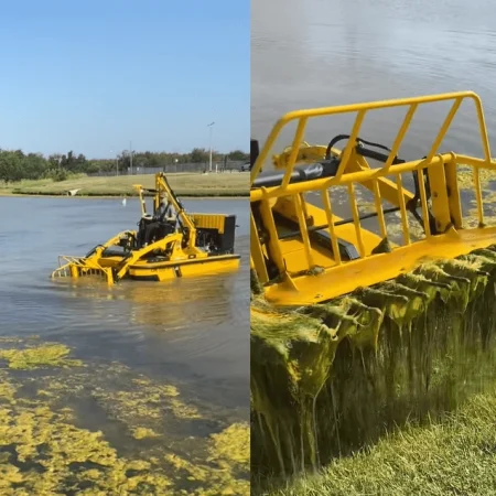 Weedooboats - aquatic vegetation removal machines