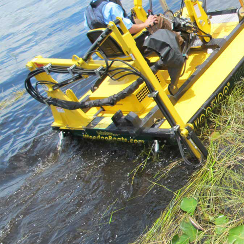 Weedooboats - aquatic plant harvesting machines